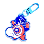 Captain Squirrel acrylic charm by Pinbuds