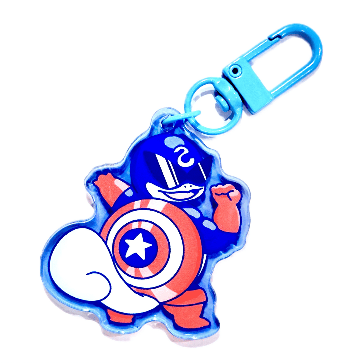 Captain Squirrel acrylic charm by Pinbuds