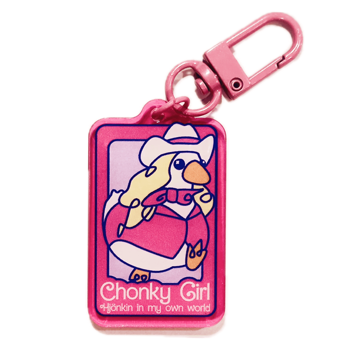 Chonky Hjonkin Goose acrylic charm by Pinbuds