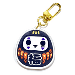 Spirited Daruma acrylic charm by Pinbuds