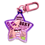 Sexy Patrick star it girl acrylic charm by Pinbuds
