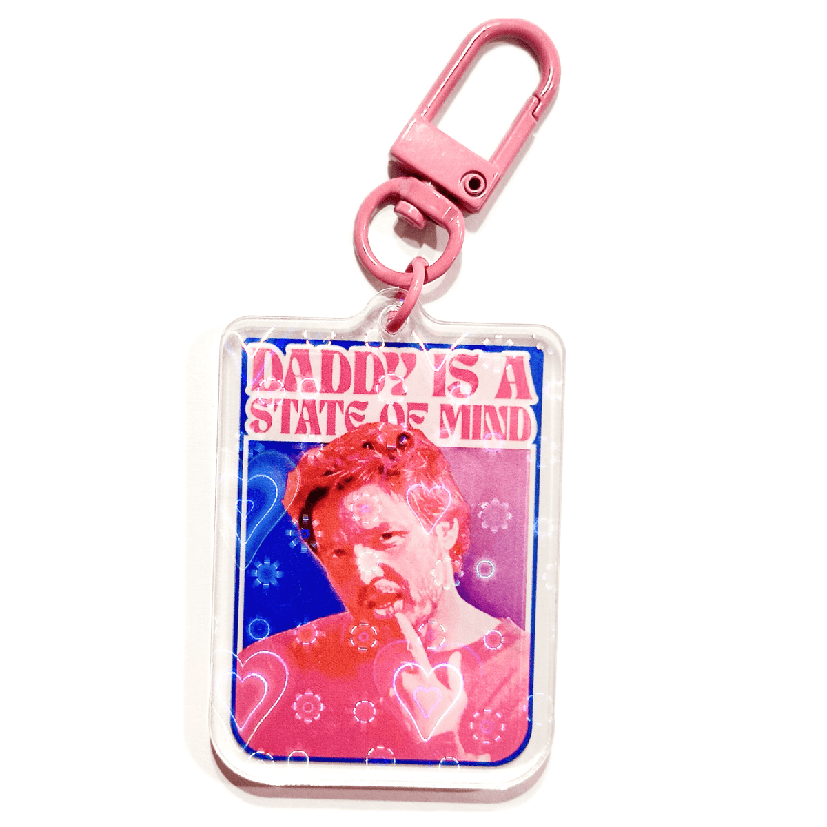 Daddy Is a State of Mind acrylic charm, designed in Sydney