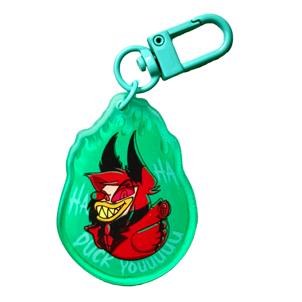 Duck You acrylic charm by Pinbuds