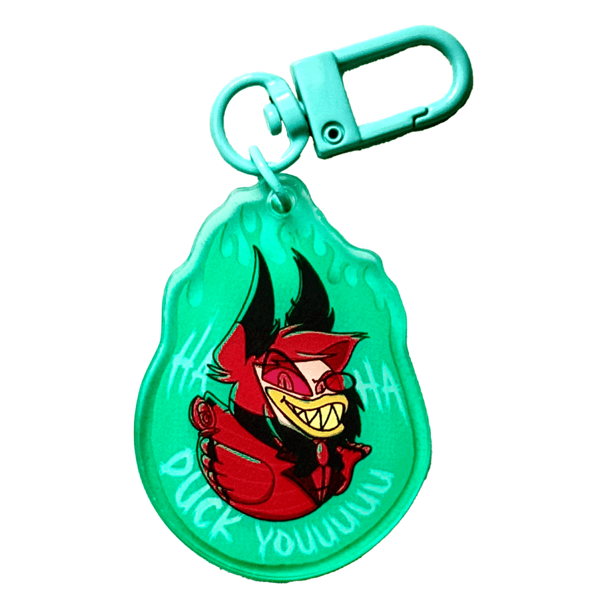 Duck You acrylic charm, designed in Sydney