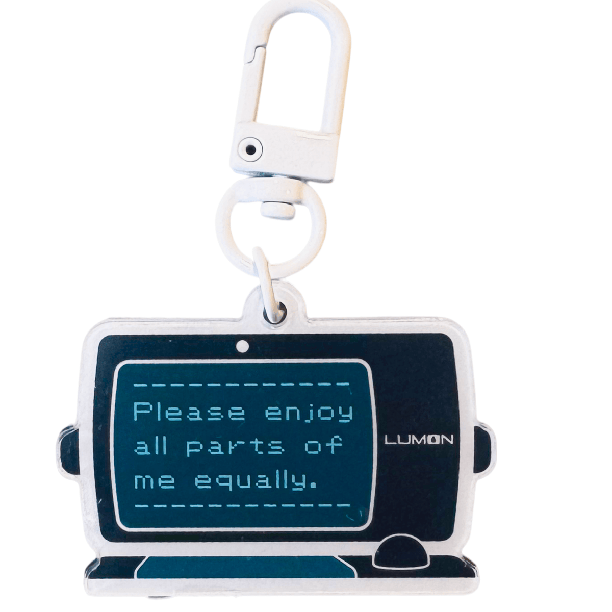 Enjoy All Parts Equally acrylic charm by Pinbuds