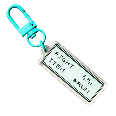 Fight or Run Battle Menu Acrylic Charm