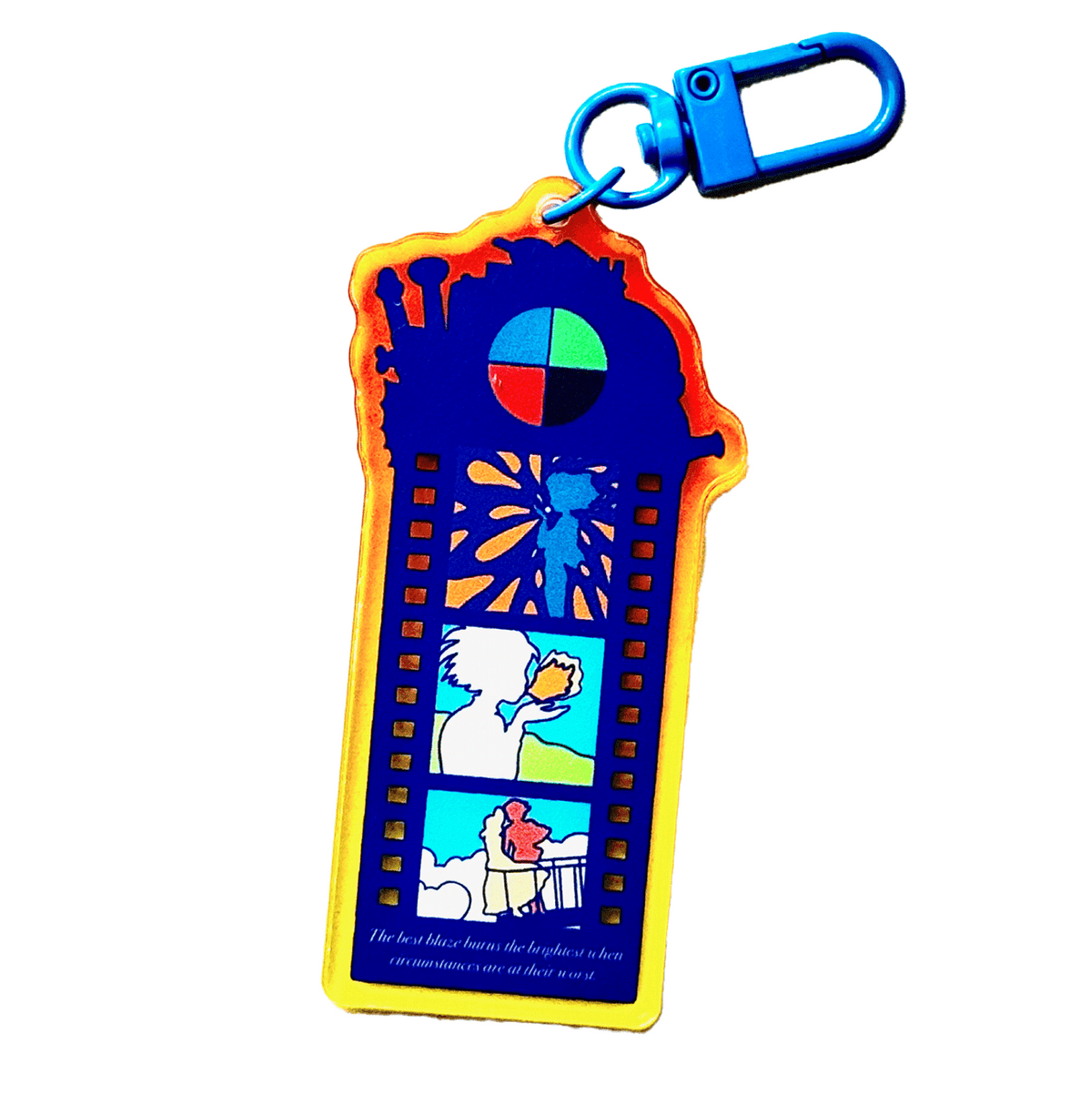 Fire Spirit Film Strip acrylic charm by Pinbuds