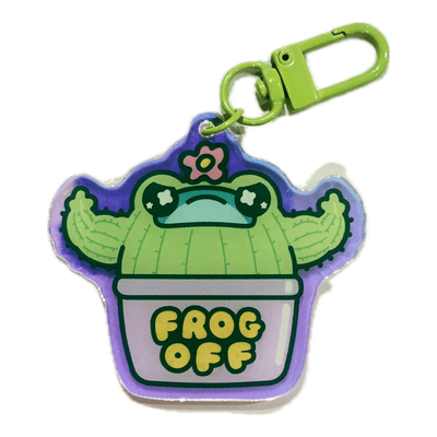Frog Off Cactus Acrylic Charm