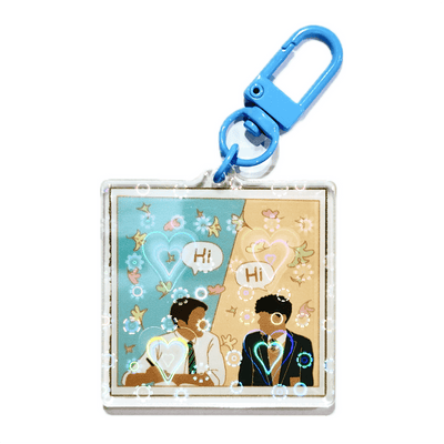 Heartstopper Hi Charlie Nick acrylic charm keychain