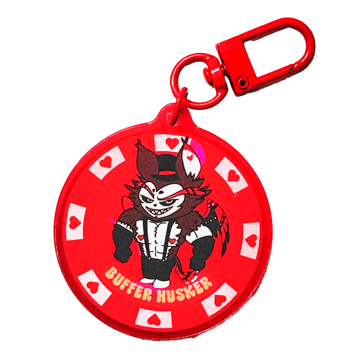 Buff Husk Hotel acrylic charm by Pinbuds