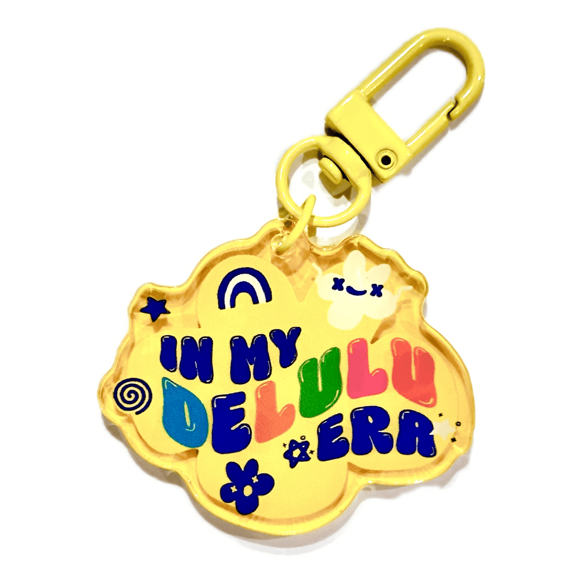 In My Delulu Era acrylic charm, designed in Sydney