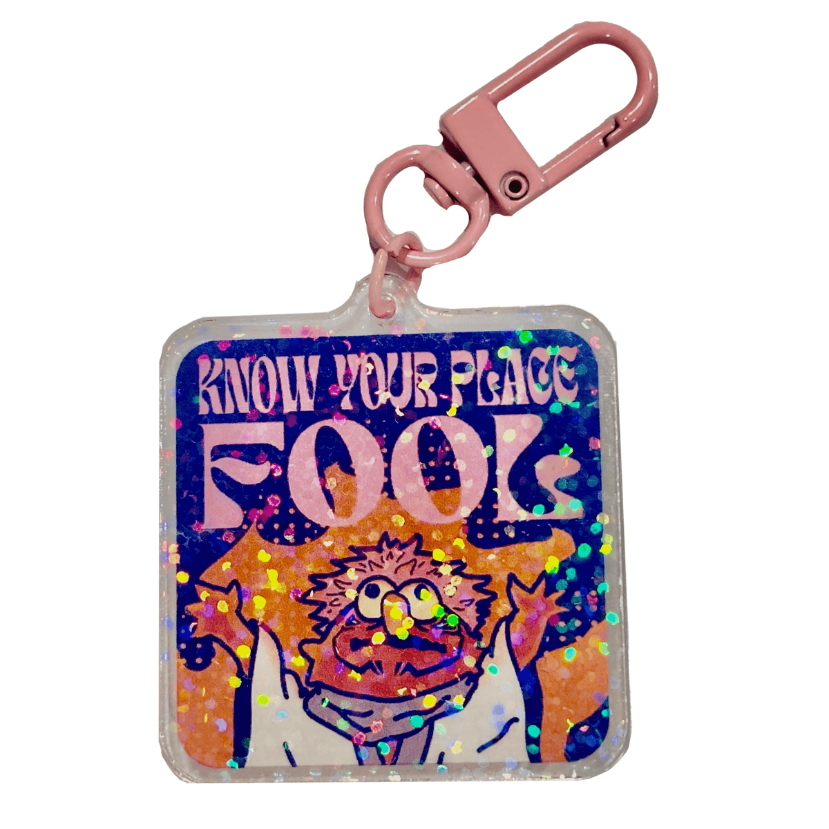 Know Your Place Fool acrylic charm by Pinbuds