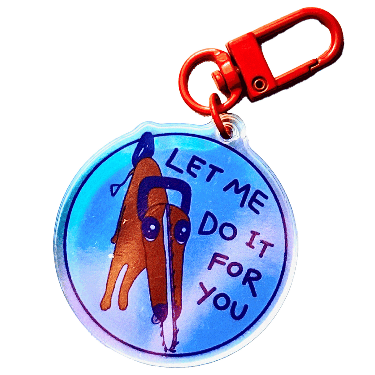 Let Me Do It For You acrylic charm, designed in Sydney