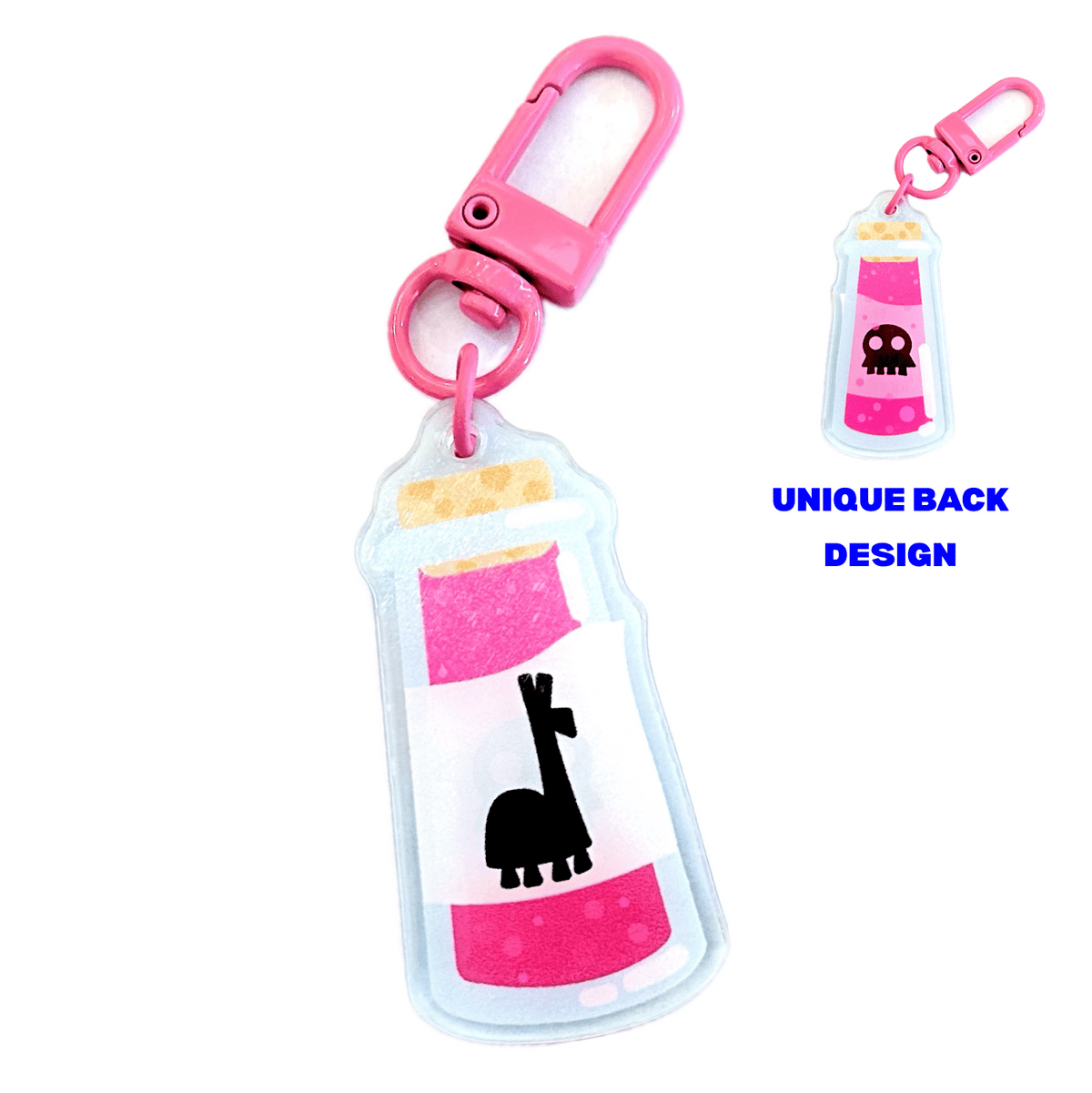 Llama Poison acrylic charm by Pinbuds