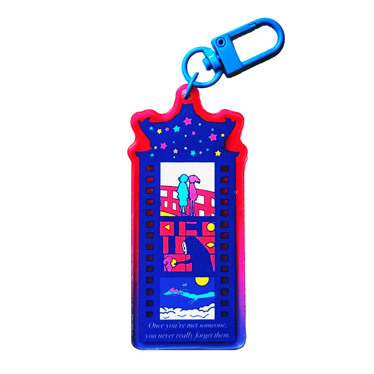 Lost Spirits Film Strip acrylic charm, designed in Sydney
