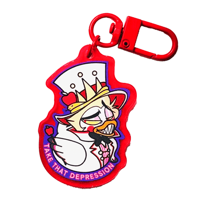 Lucifer Duck Acrylic Keychain Charm