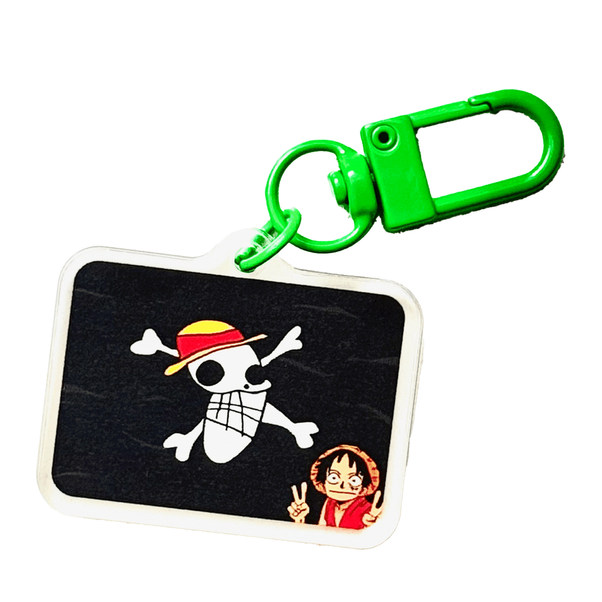 Luffy pirate derpy flag acrylic charm, designed in Sydney