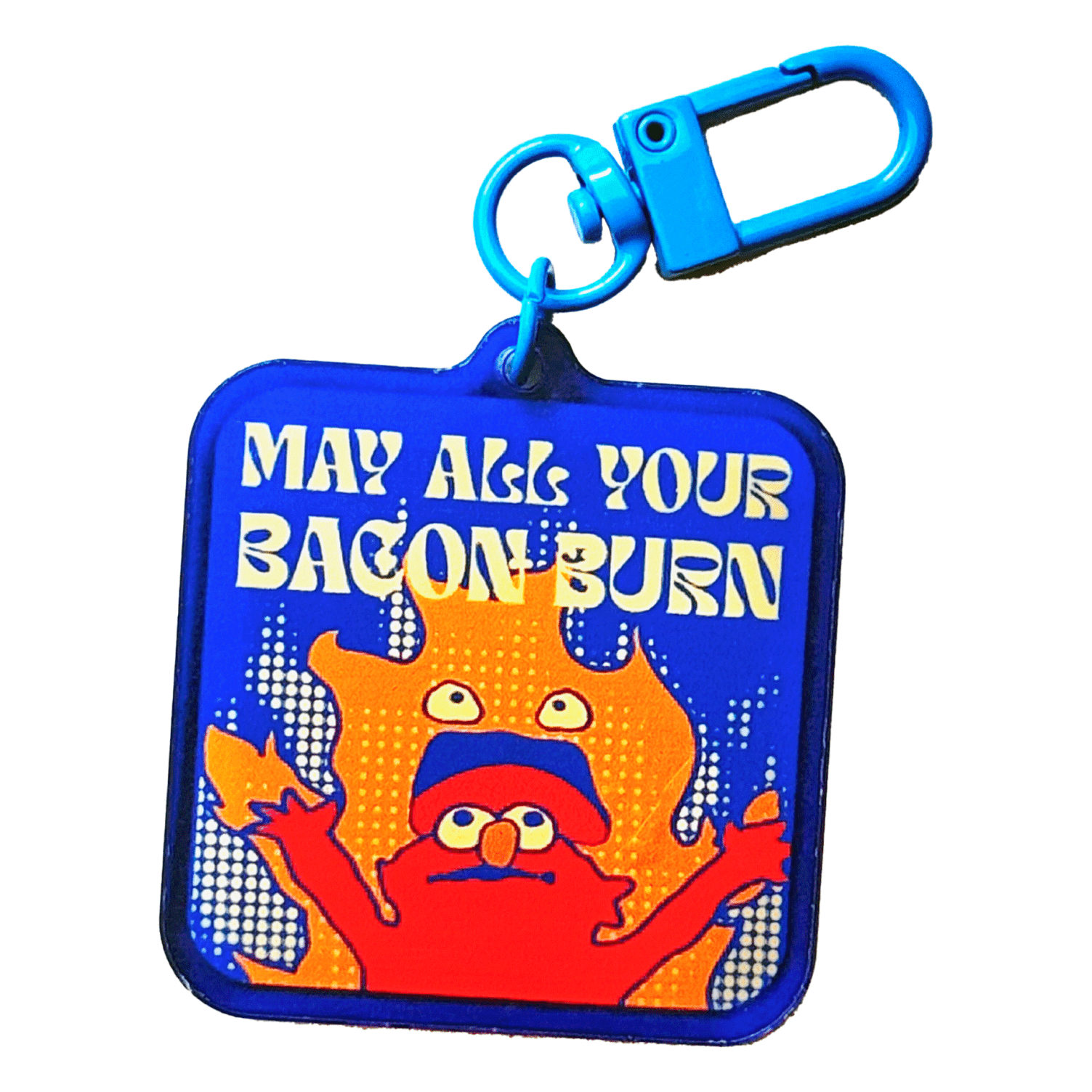 Pinbuds Charms & Keychains May all your bacon burn  acrylic charm keychain