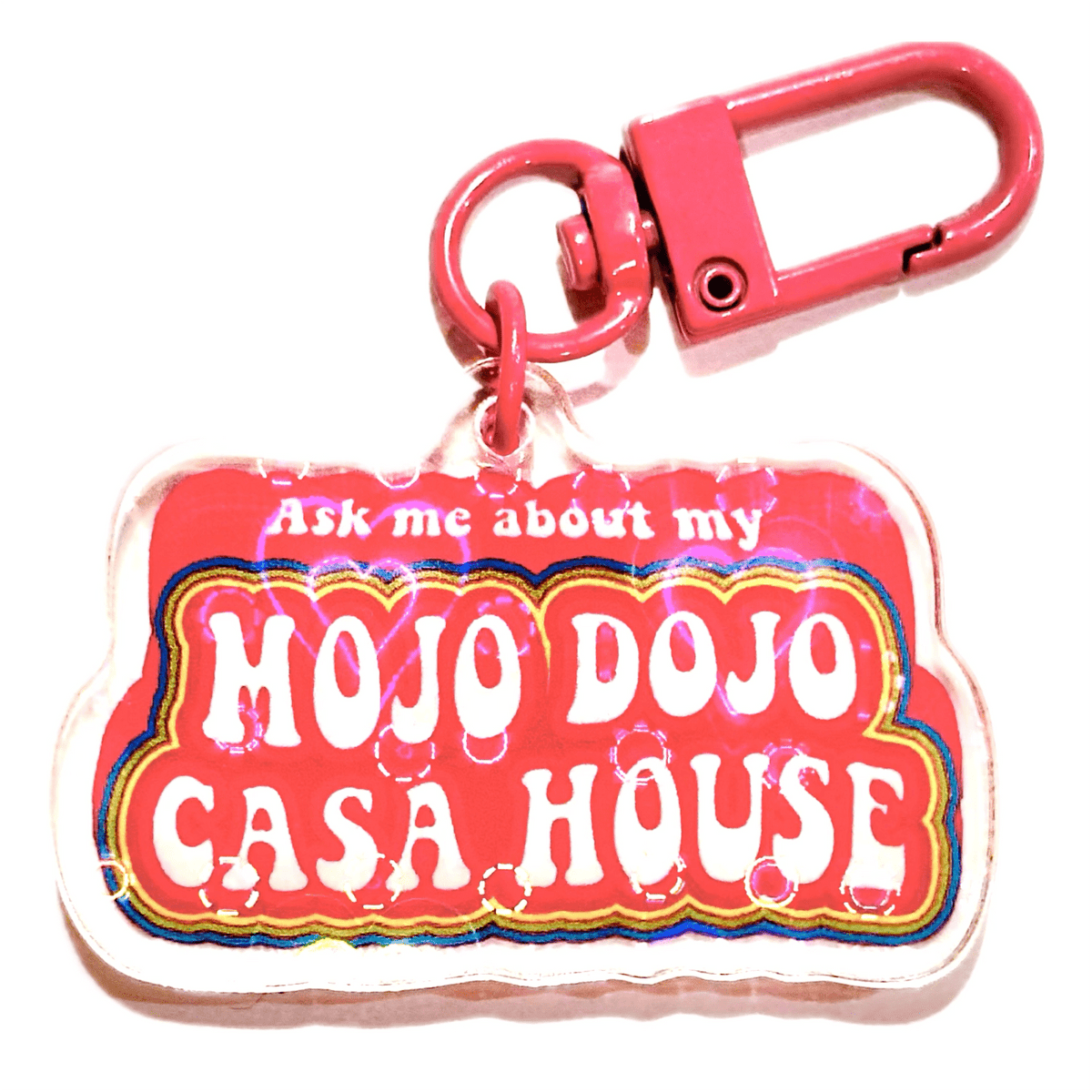 Mojo Dojo casa house acrylic charm by Pinbuds