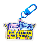 My Felines are valid ( feelings emotional support kitty cat) acrylic charm by Pinbuds