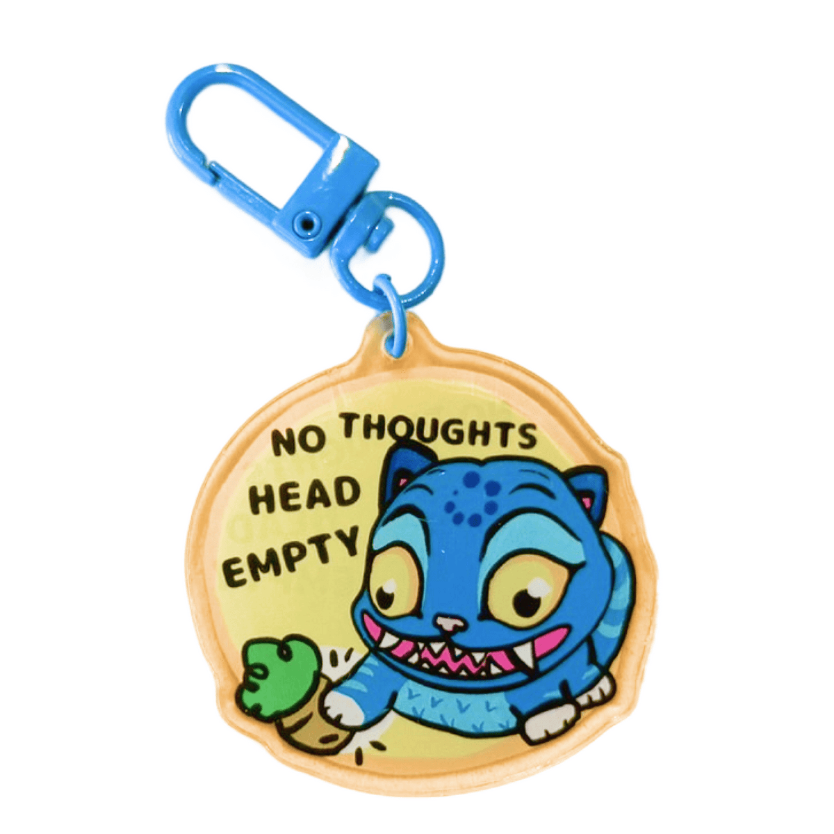 No Thoughts Acrylic Keychain Charm KPDH KPop acrylic charm, designed in Sydney