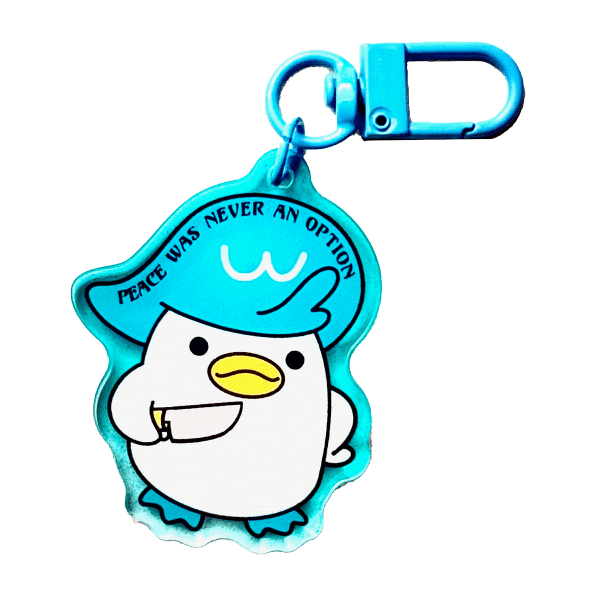 Peace Was Never An Option acrylic charm by Pinbuds