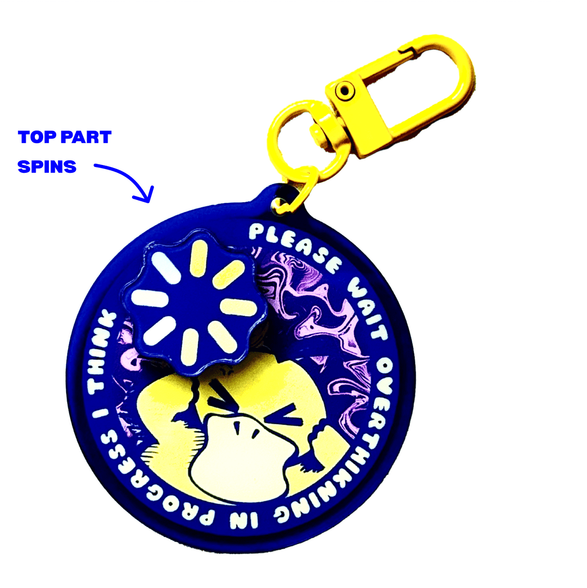 Psyduck Spinner acrylic charm by Pinbuds