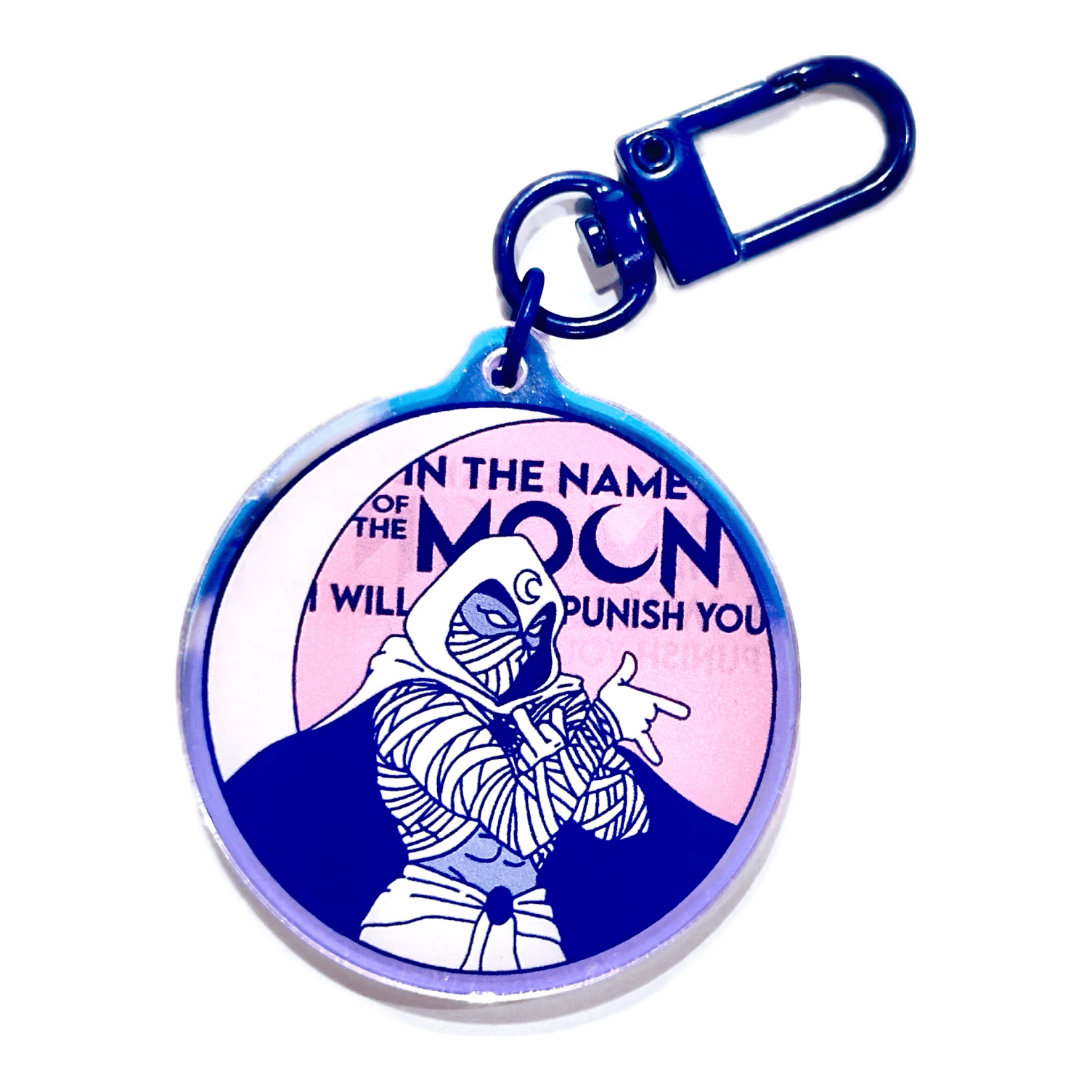 Pinbuds Charms & Keychains Sailor moon knight – In the name of the moon I will punish you  acrylic charm keychain