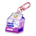 Silly Goose Juice Box acrylic charm by Pinbuds