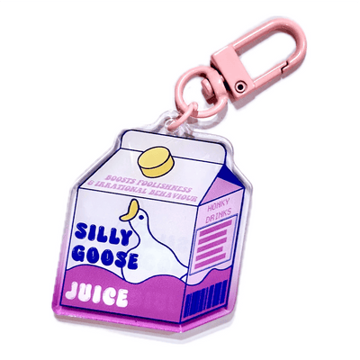 Silly Goose Juice Box Acrylic Charm