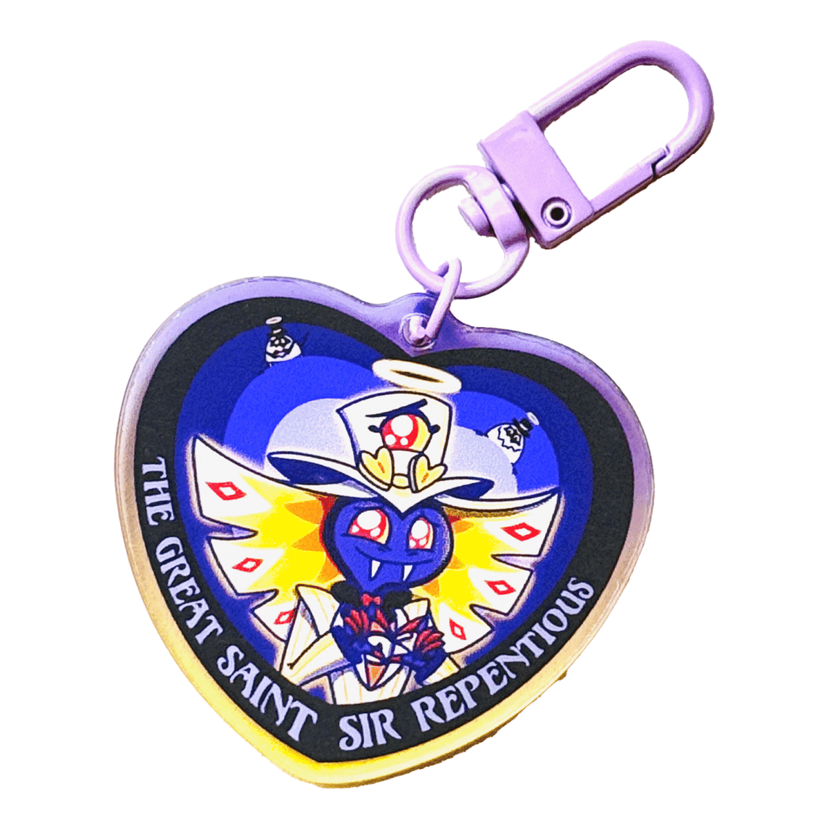 Sir Repentious acrylic charm by Pinbuds