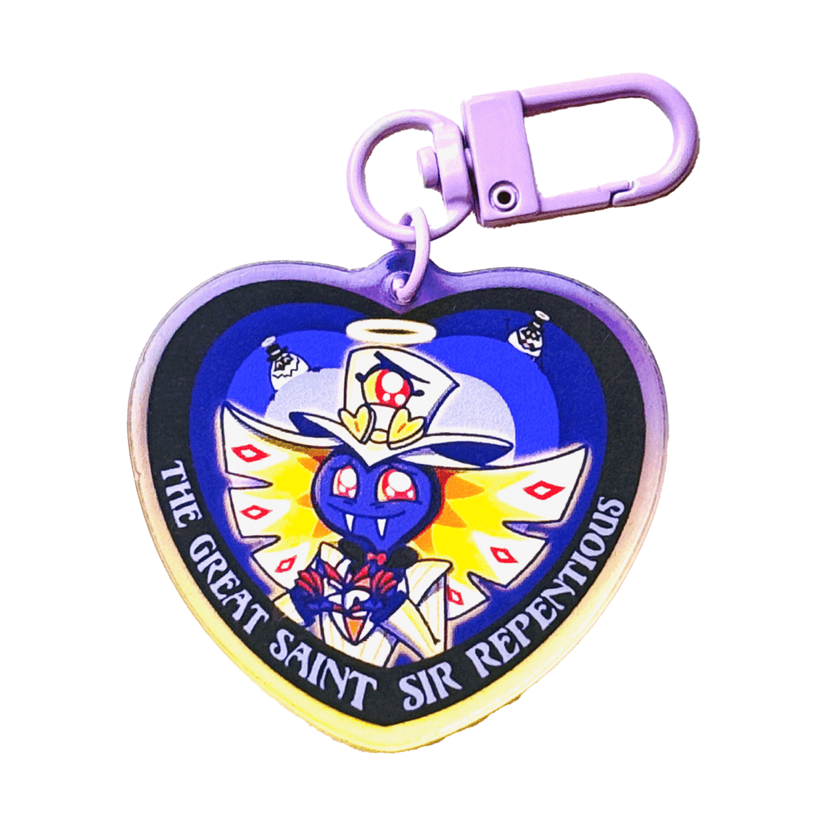 Sir Repentious acrylic charm, designed in Sydney