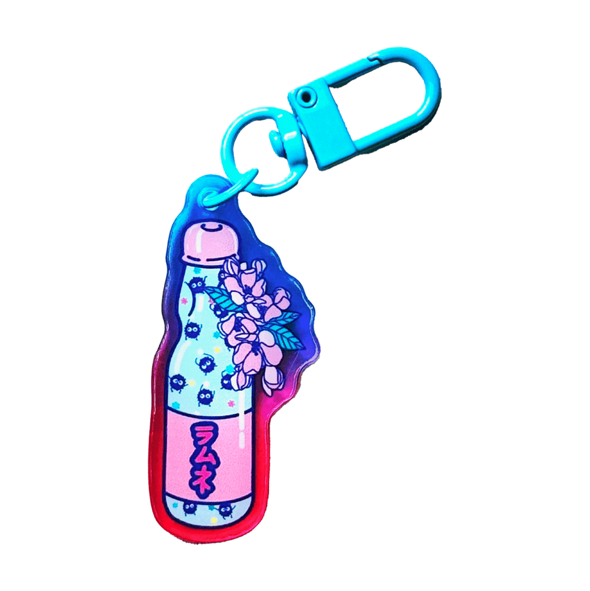 Soot Sprite Ramune acrylic charm by Pinbuds
