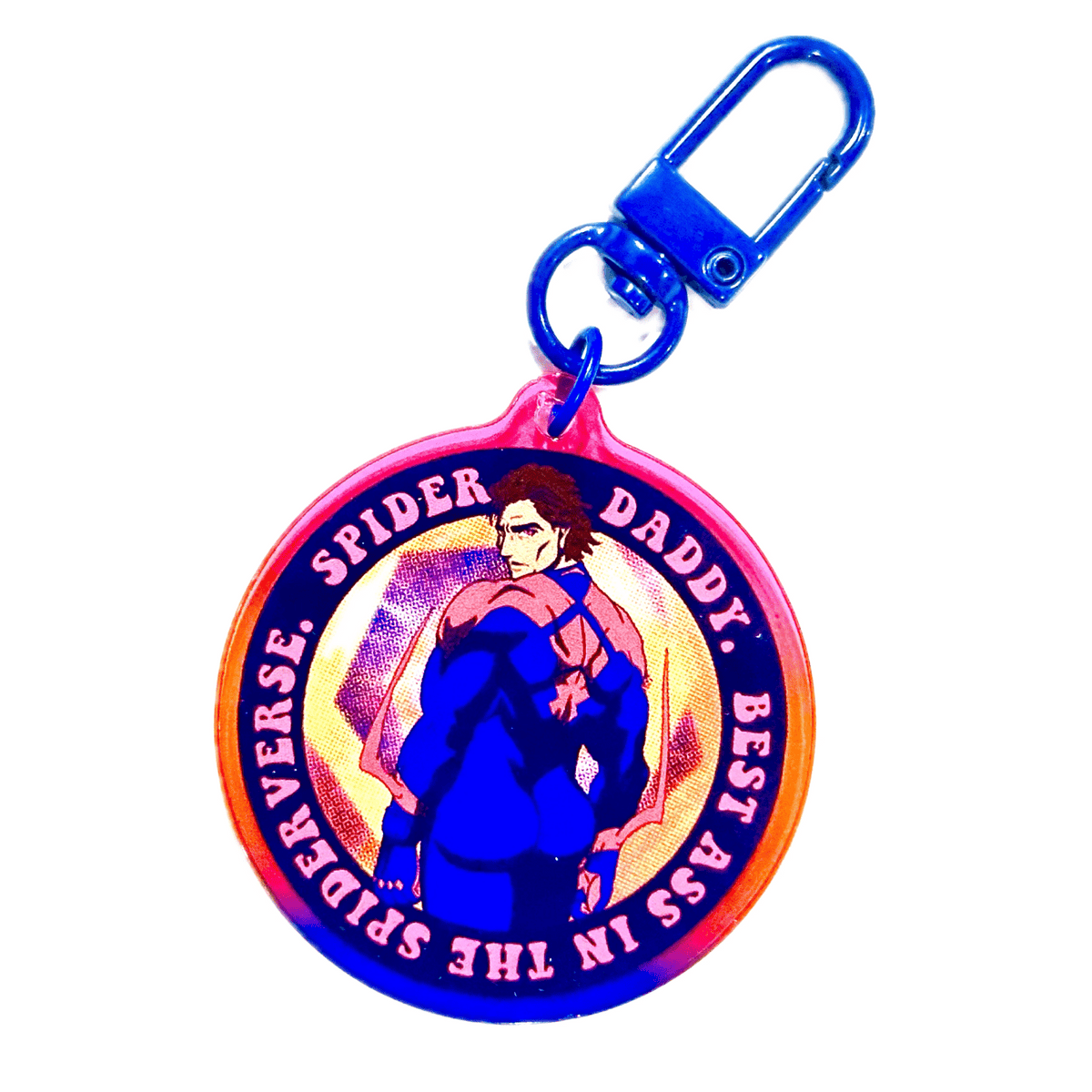 Spider Daddy acrylic charm by Pinbuds