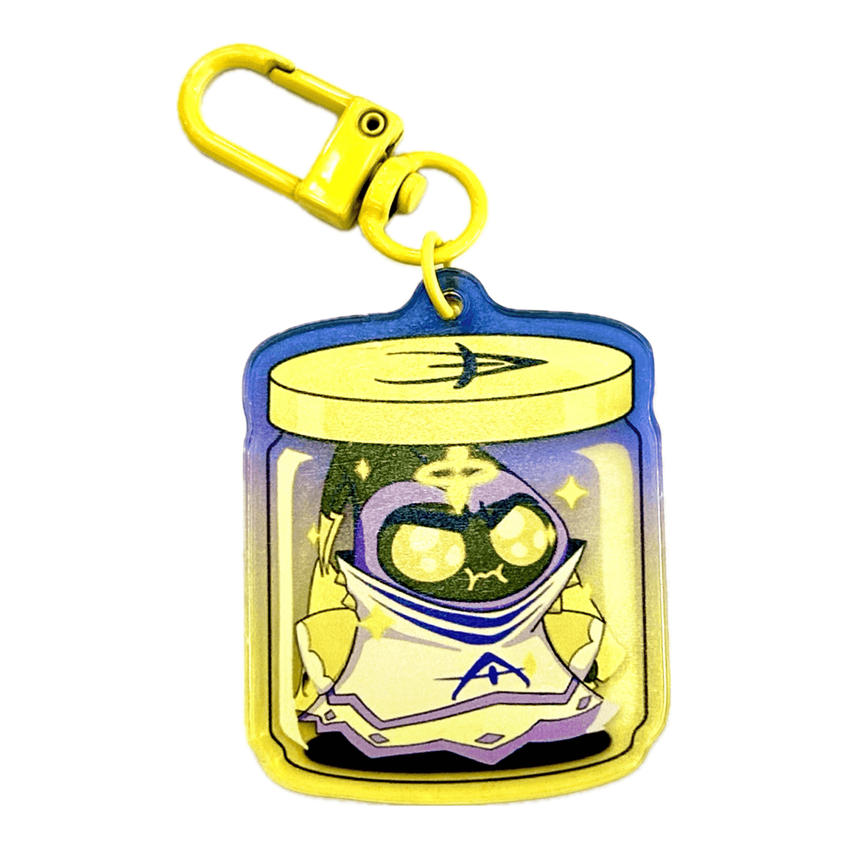 Squished Adam acrylic charm, designed in Sydney