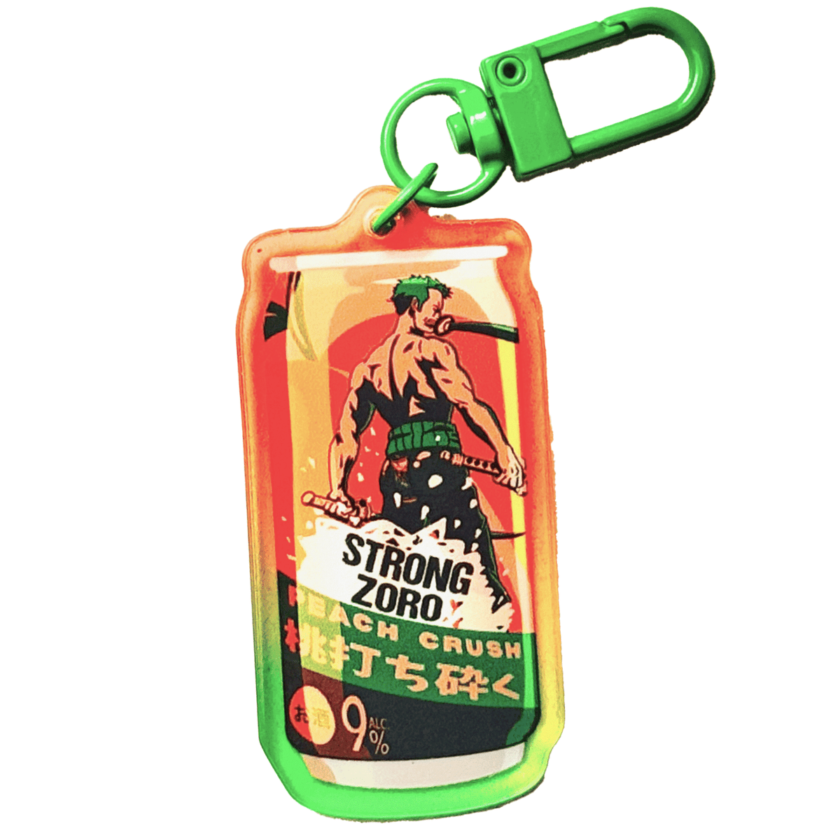 Peach Crush Pirate acrylic charm, designed in Sydney
