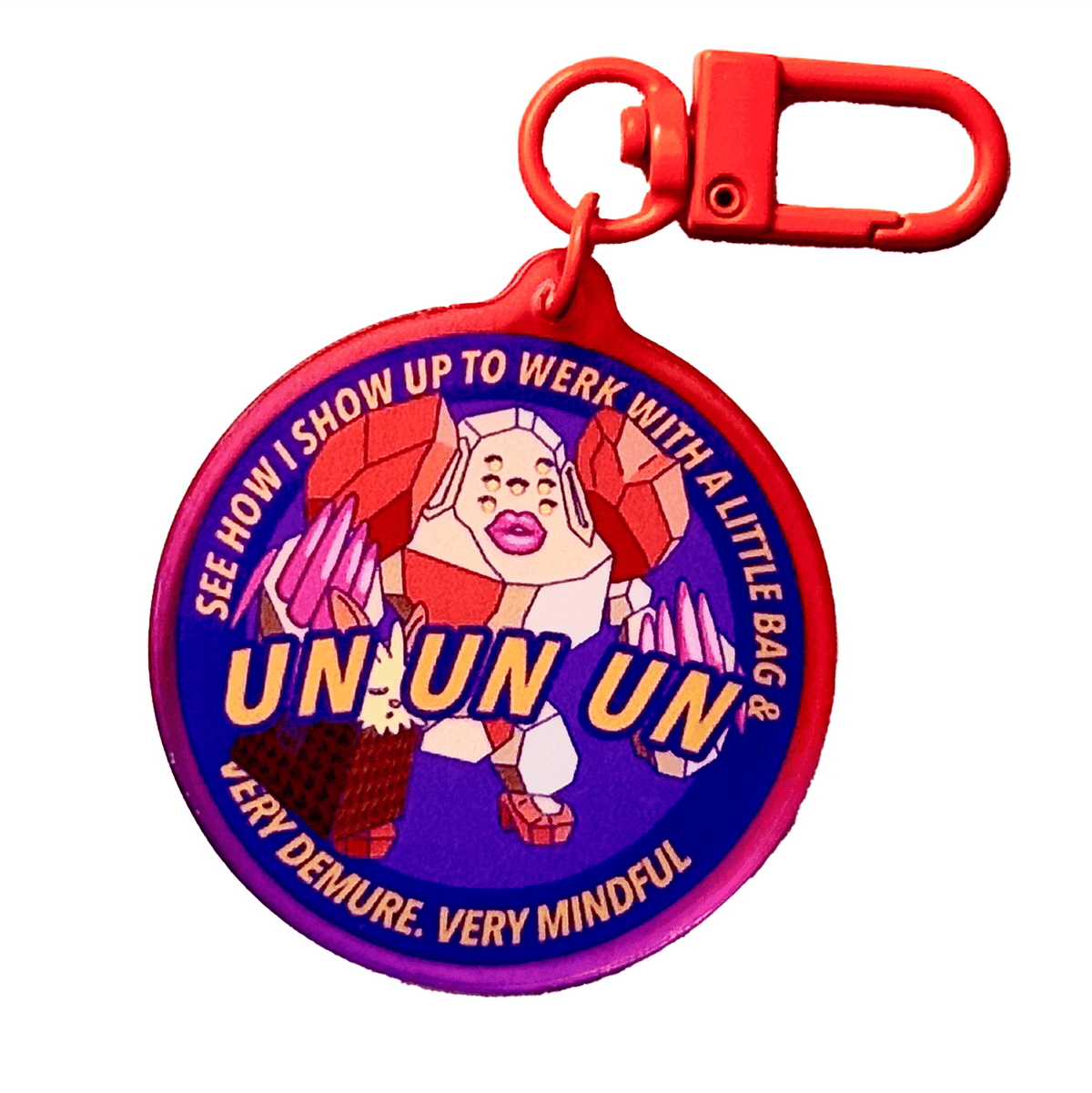 Un Un Un Cvnty Regi acrylic charm by Pinbuds