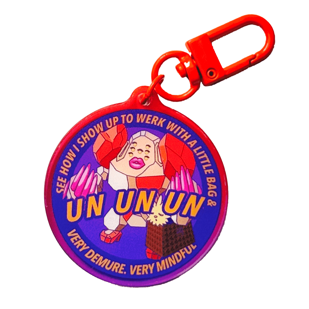 Un Un Un Cvnty Regi acrylic charm, designed in Sydney