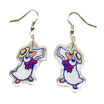 Goose Get This Bread acrylic earrings by Pinbuds