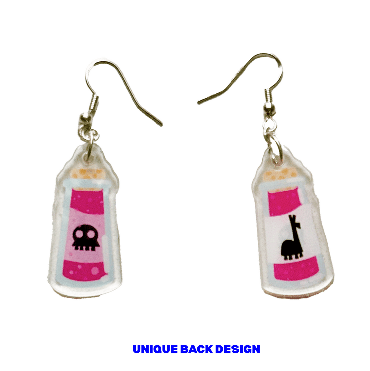 Llama Poison acrylic earrings by Pinbuds