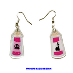 Llama Poison acrylic earrings by Pinbuds