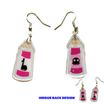 Llama Poison acrylic earrings, designed in Sydney