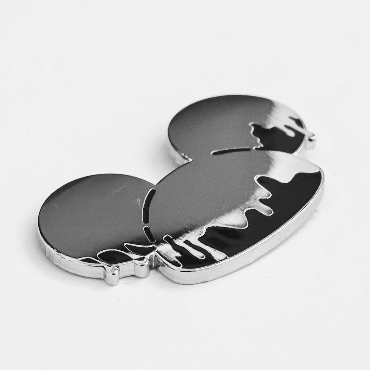 100 Years Theme Park Ears enamel pin, silver plating