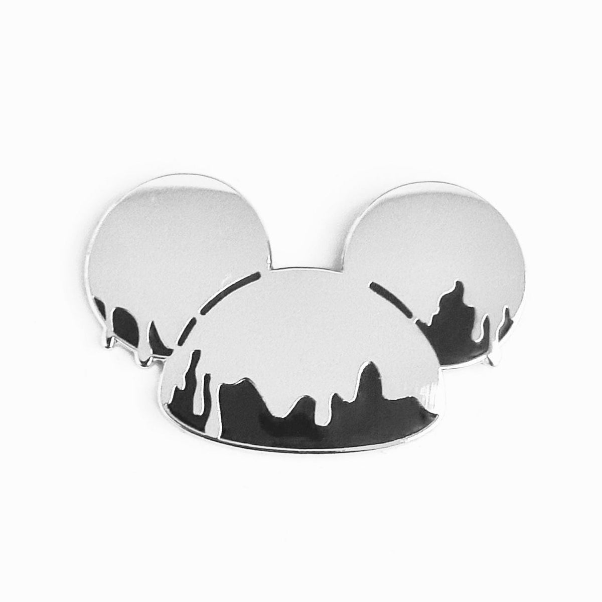 100 Years Theme Park Ears enamel pin, silver plating