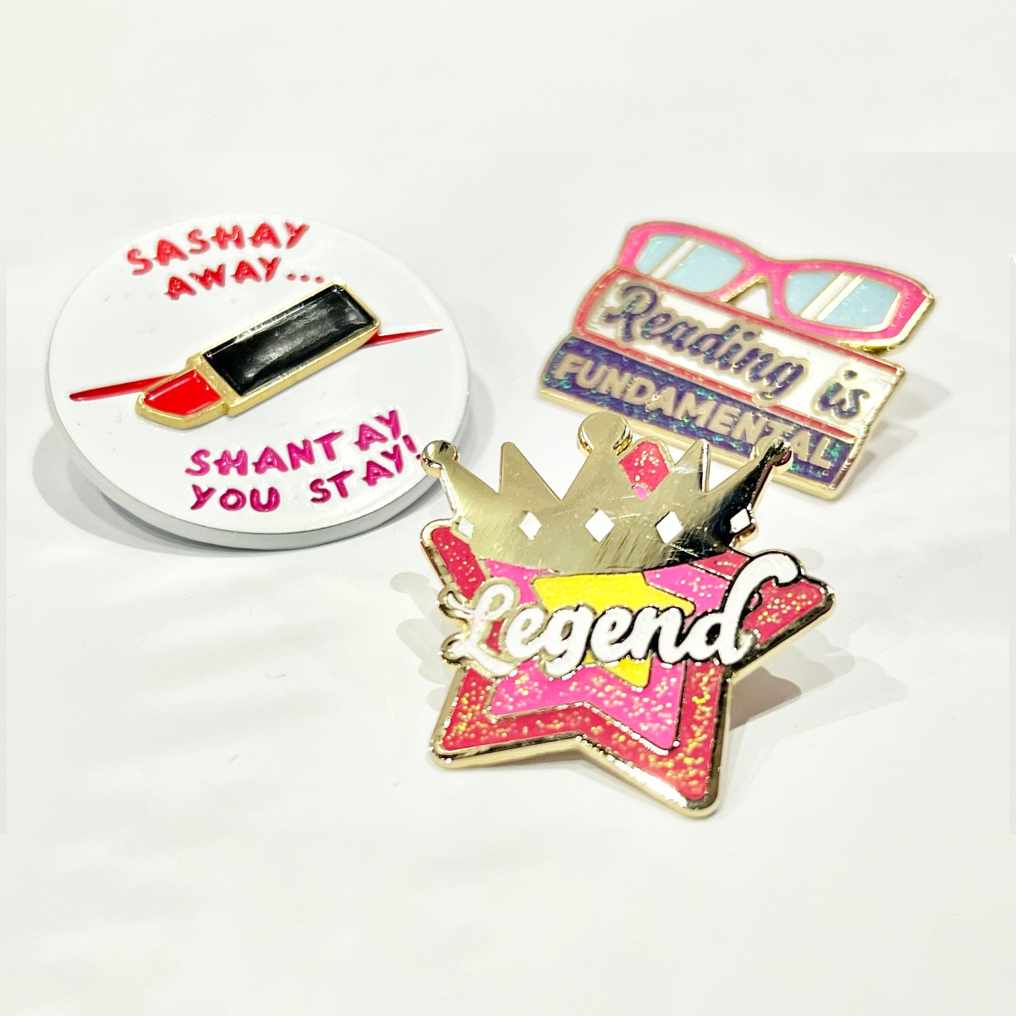 pinbuds Enamel pin 3 Drag Pin set