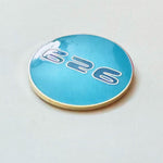 626 Orb Glow enamel pin, gold plating