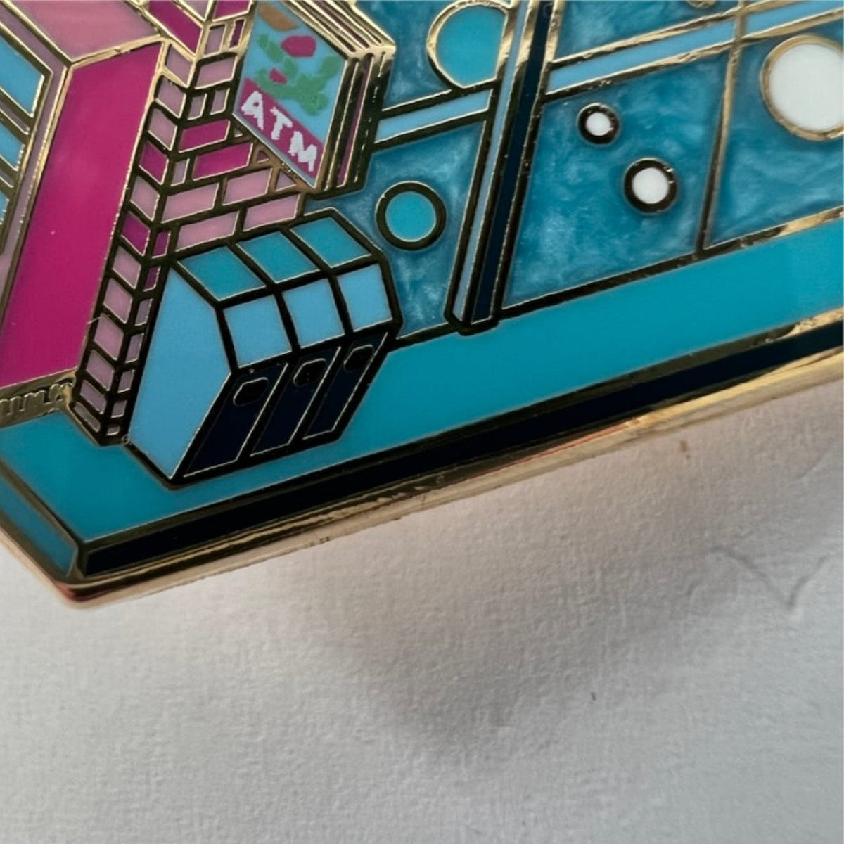 Japanese Konbini Convenience Store enamel pin, pearlescent