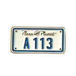 A113 License Plate Easter Egg enamel pin by Pinbuds