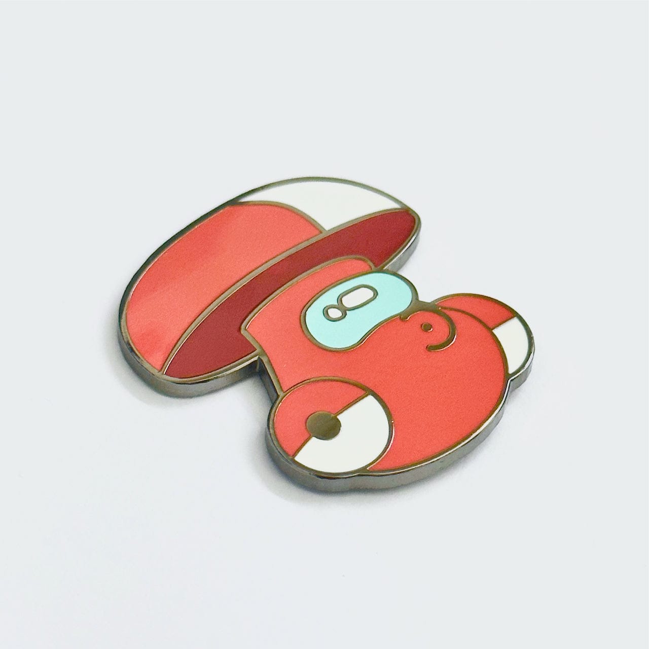 Pinbuds Enamel pin Amoongus pin (Among Us x Amoonguss mashup)