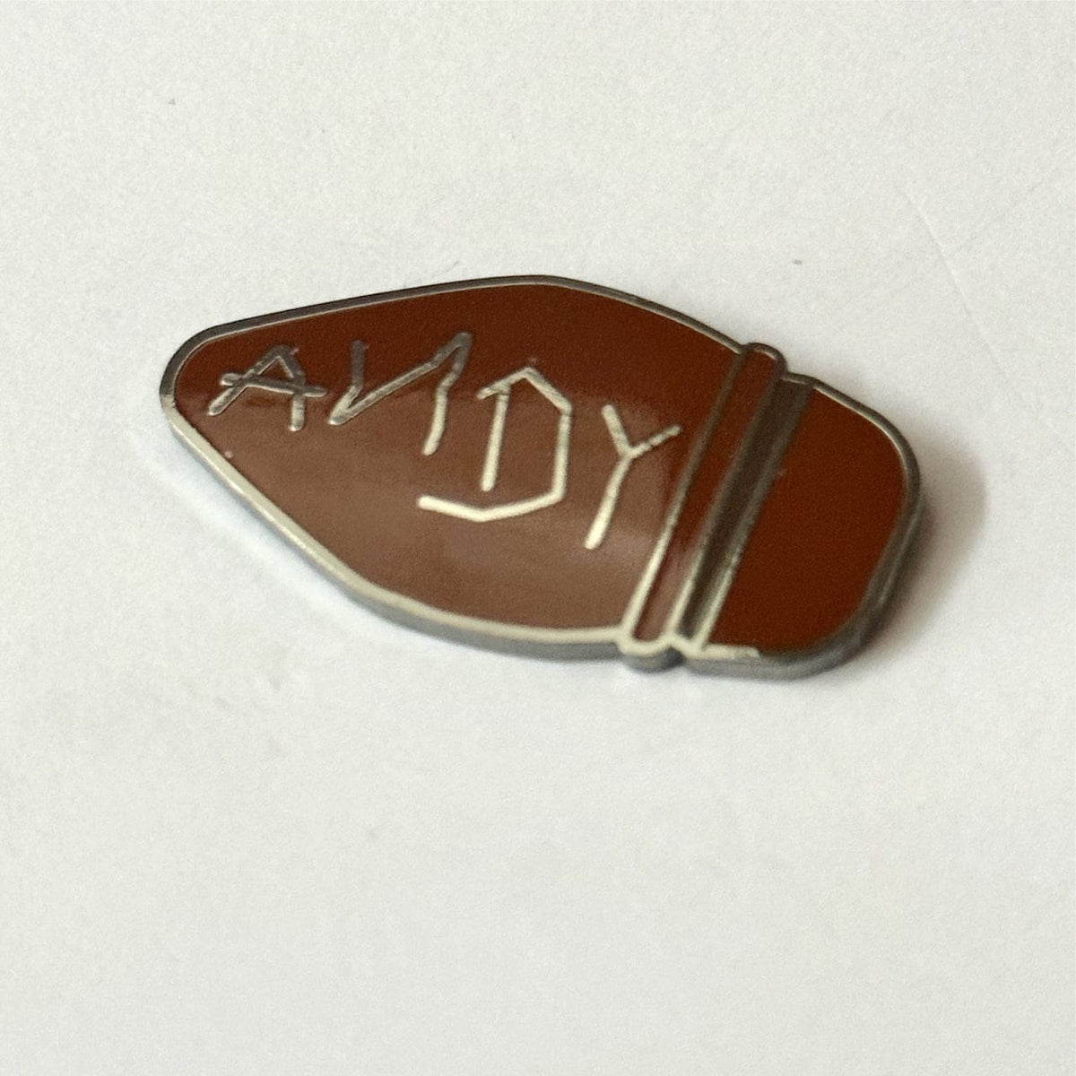 Andy's Cowboy Boot enamel pin, black plating